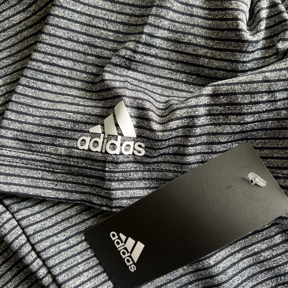 ADIDAS Men's XL Feeder Stripe Golf Polo Shirt Black Casual NWT $65 - Picture 7 of 10